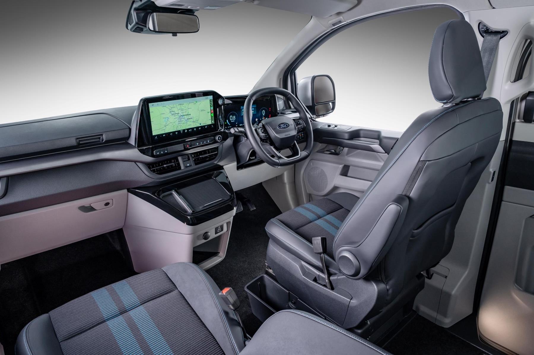 As the more dynamic addition to the Tourneo Custom range, the new Sport model echoes many of the eye-catching design cues that were introduced on the Transit Custom Sport van. As the more dynamic addition to the Tourneo Custom range, the new Sport model echoes many of the eye-catching design cues that were introduced on the Transit Custom Sport van.