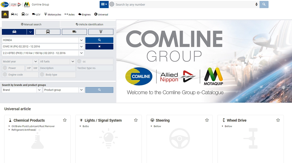 Comline Group boosts e-commerce with TecDoc
