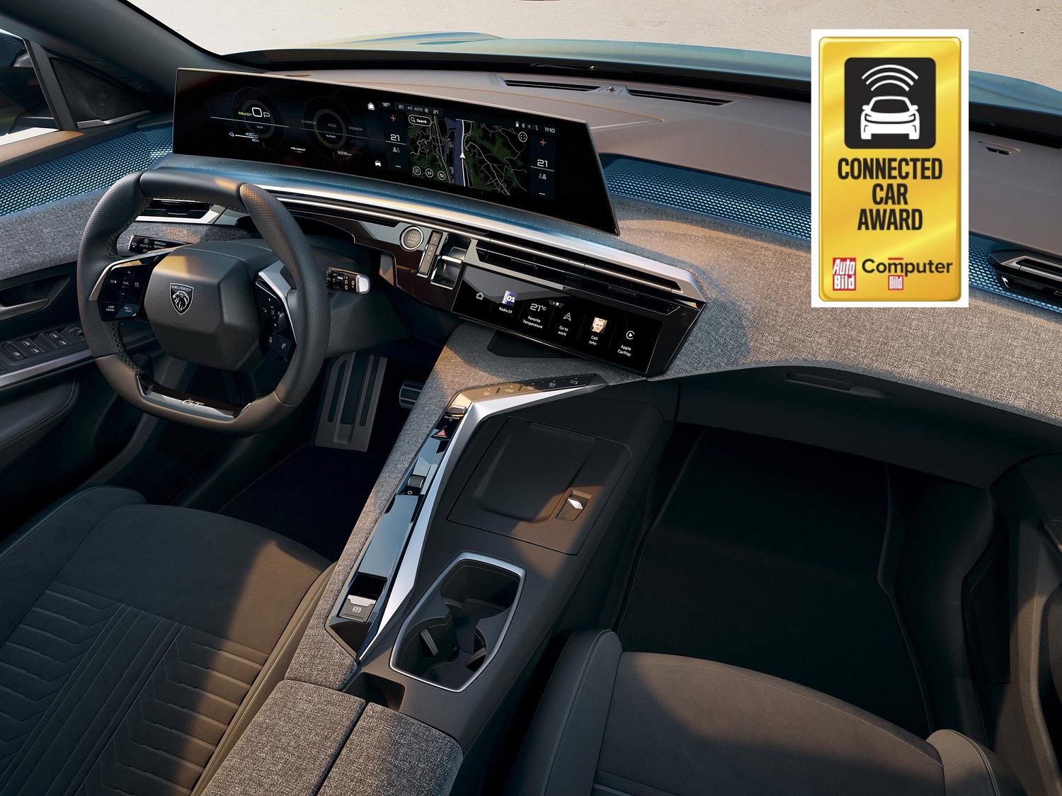 The PEUGEOT Panoramic i-Cockpit® wins Connected Car Award 2023
