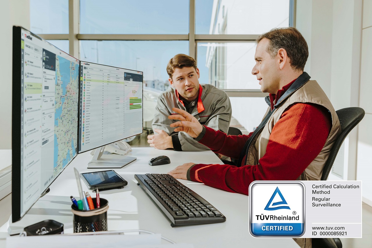 Webfleet supports businesses to measure and reduce their fleet’s carbon emissions with TÜV Rheinland certified CO2 reporting tool 