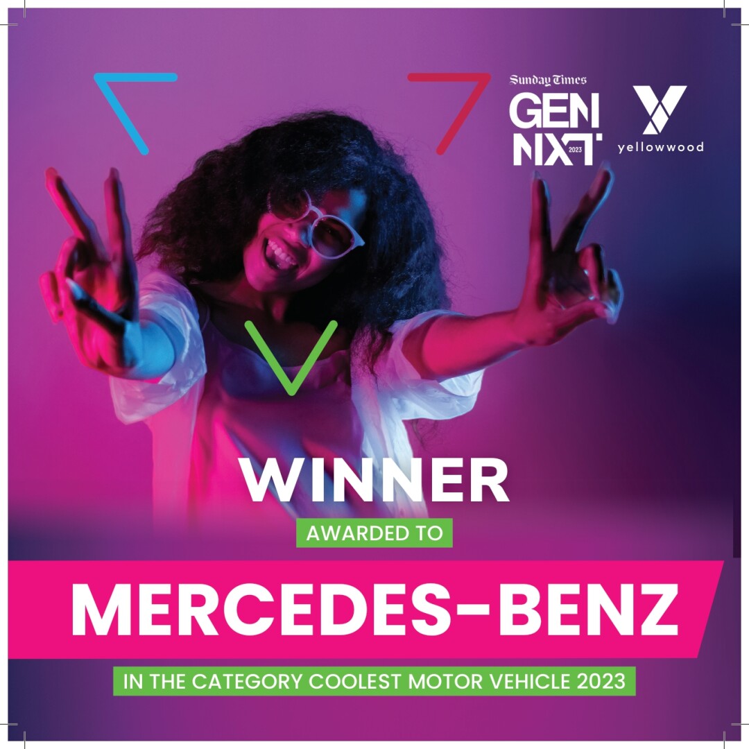 Mercedes-Benz South Africa awarded coolest motor vehicle brand in South Africa by Sunday Times GenNext 