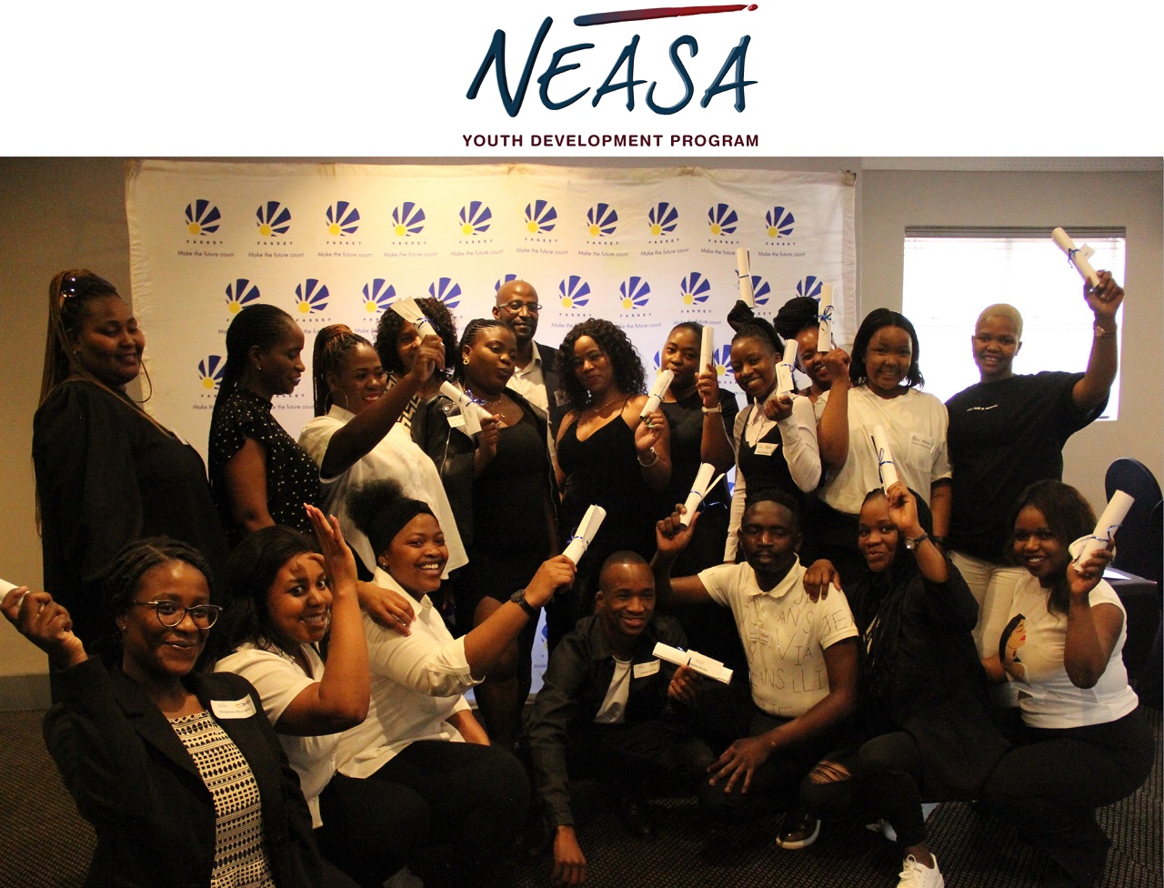 Gauteng TVET students celebrate the completion of internships