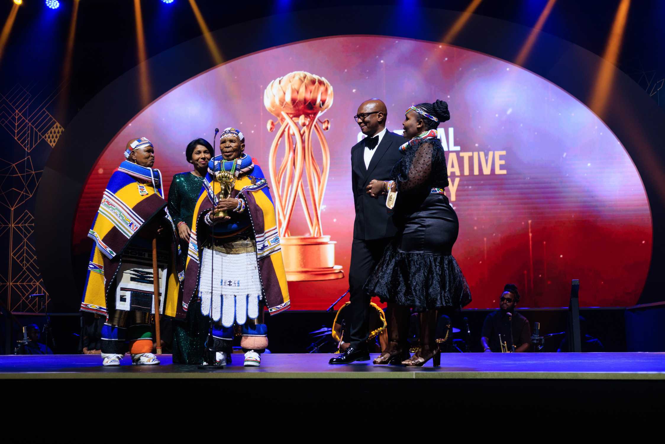 BMW Group South Africa presents Lifetime Achievement Award to Dr. Esther Mahlangu at South African Creative Arts Awards