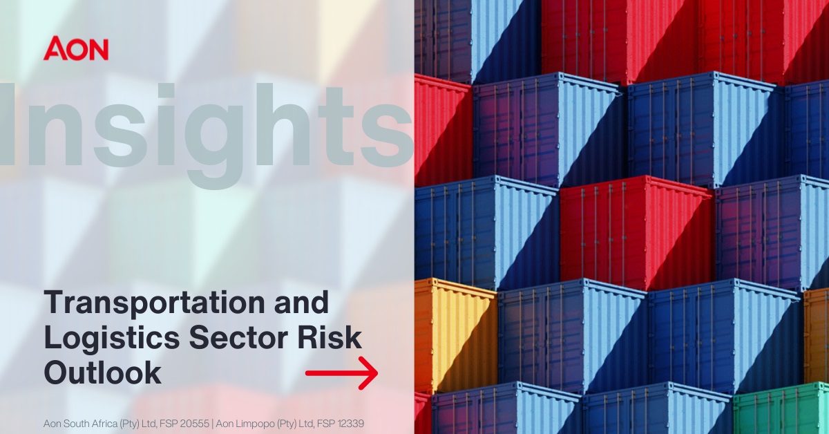 Top 10 risks facing the transportation and logistics sector.