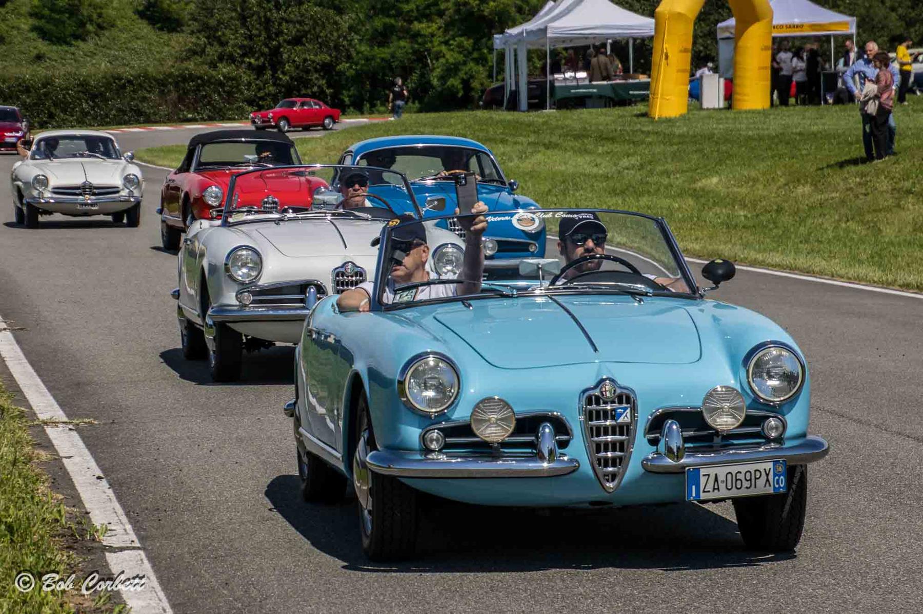 Local Alfisti celebrate Alfa Romeo in Italy