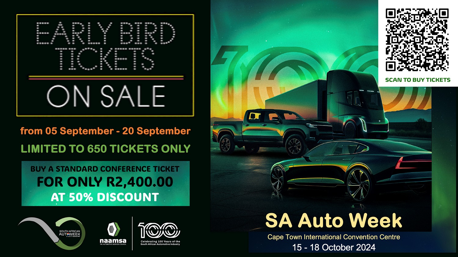 naamsa | SA Auto Week EARLY BIRD SPECIAL 50% Off