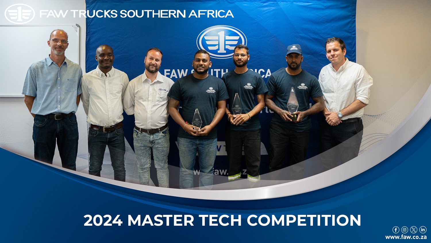 FAW Trucks Southern Africa Celebrates Excellence at the 2024 Master Tech Training Competition 