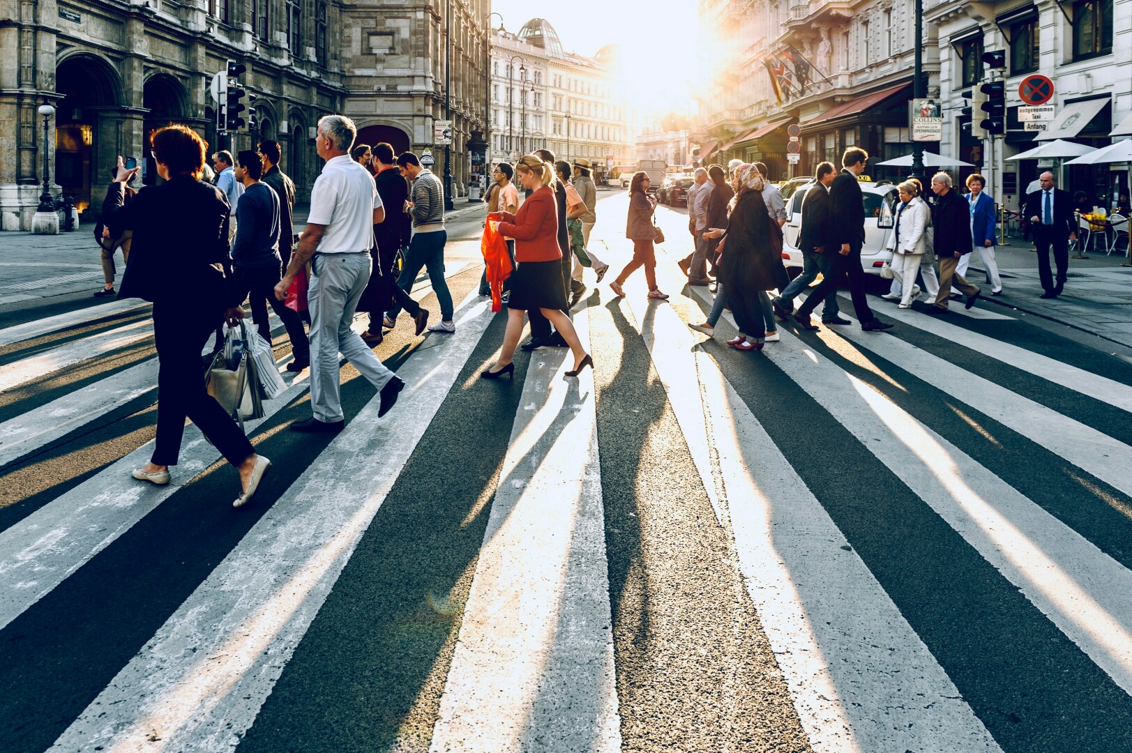 Pedestrians are jumping in front of vehicles 