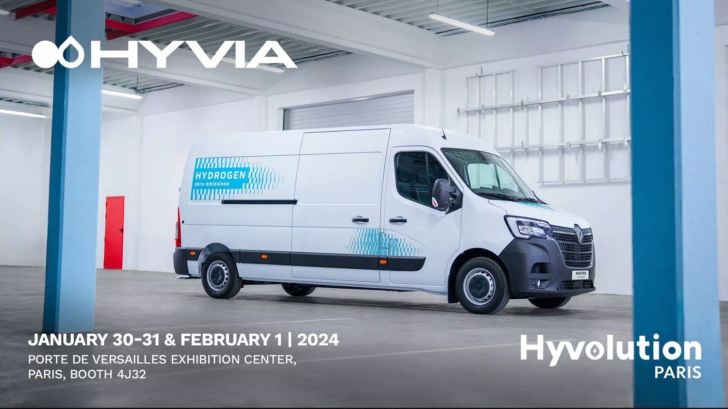HYVIA @ Hyvolution 2024: A new partnership with the Auvergne-Rhône-Alpes Region and HYmpulsion & a new architecture for the Renault Master Van H2-TECH