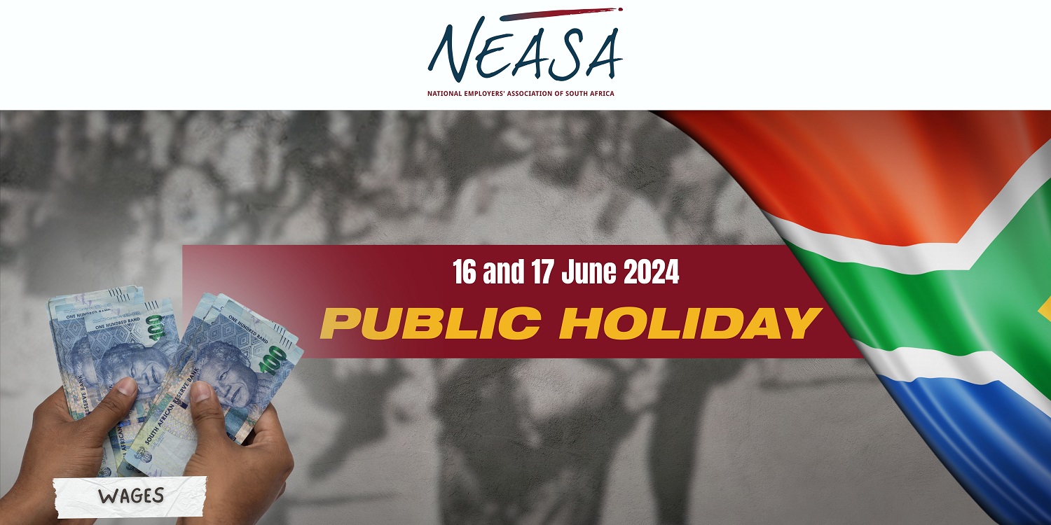 16 and 17 June 2024 : Payment for public holidays