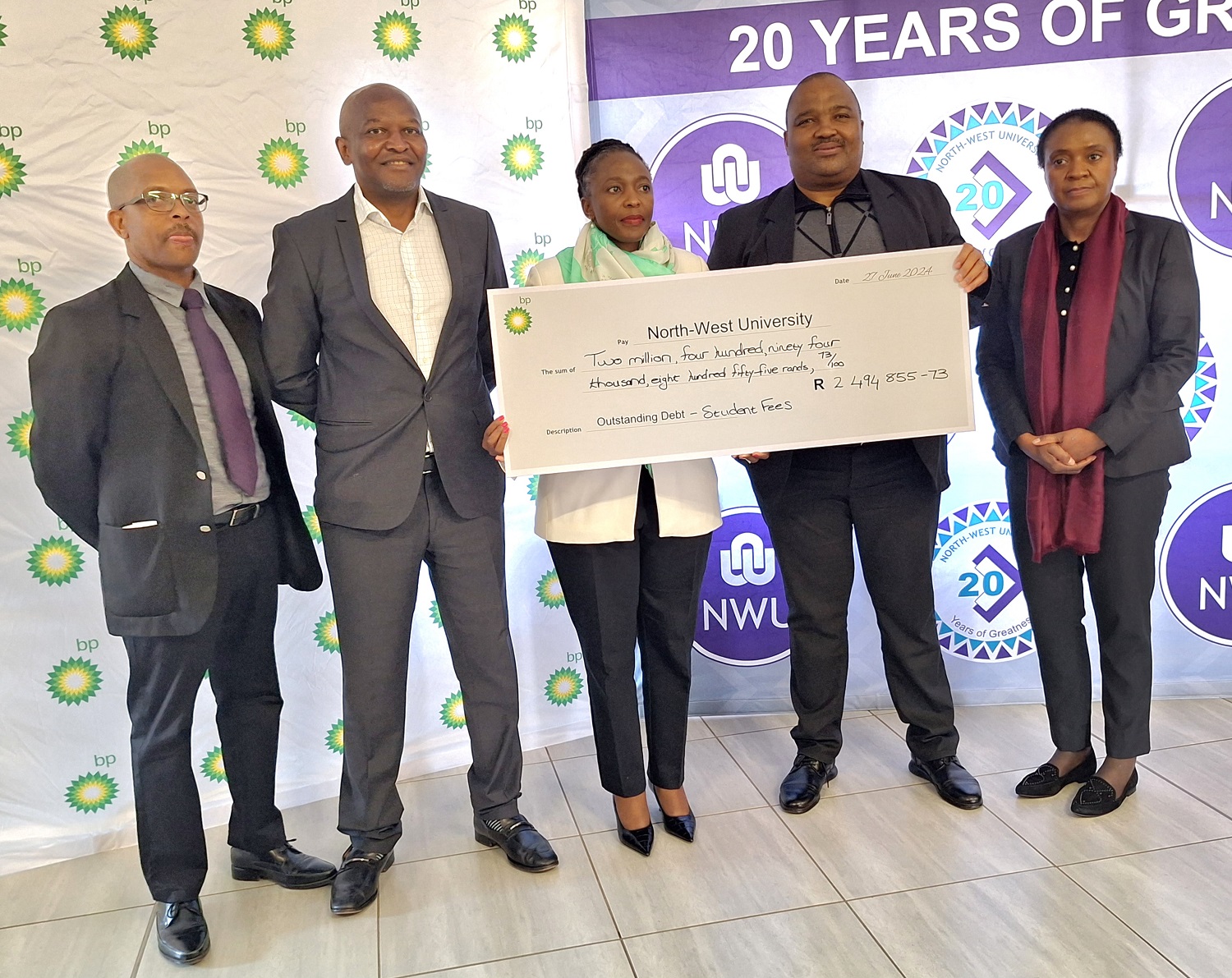 bpSA helps 100 North-West University students to overcome the final hurdle