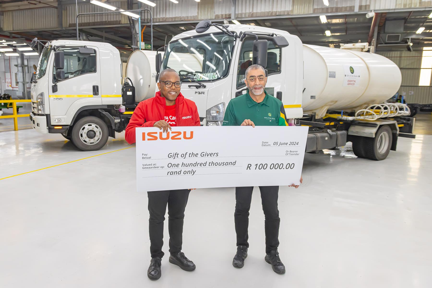 ISUZU Motors South Africa enhances Gift of the Givers’ efforts to provide disaster relief 