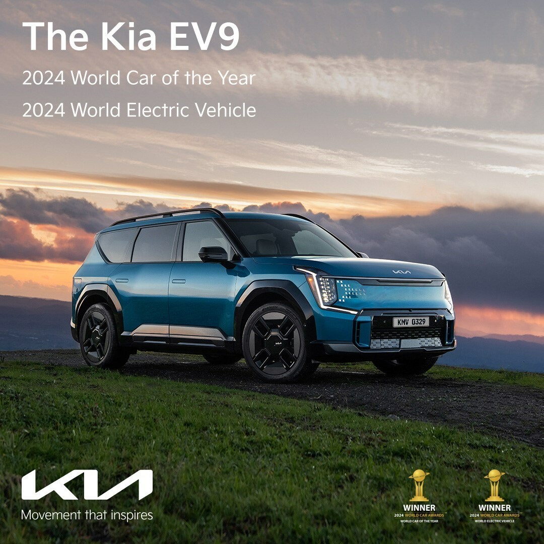 The best car in the world Kia EV9 secures double win at 2024 World Car Awards 