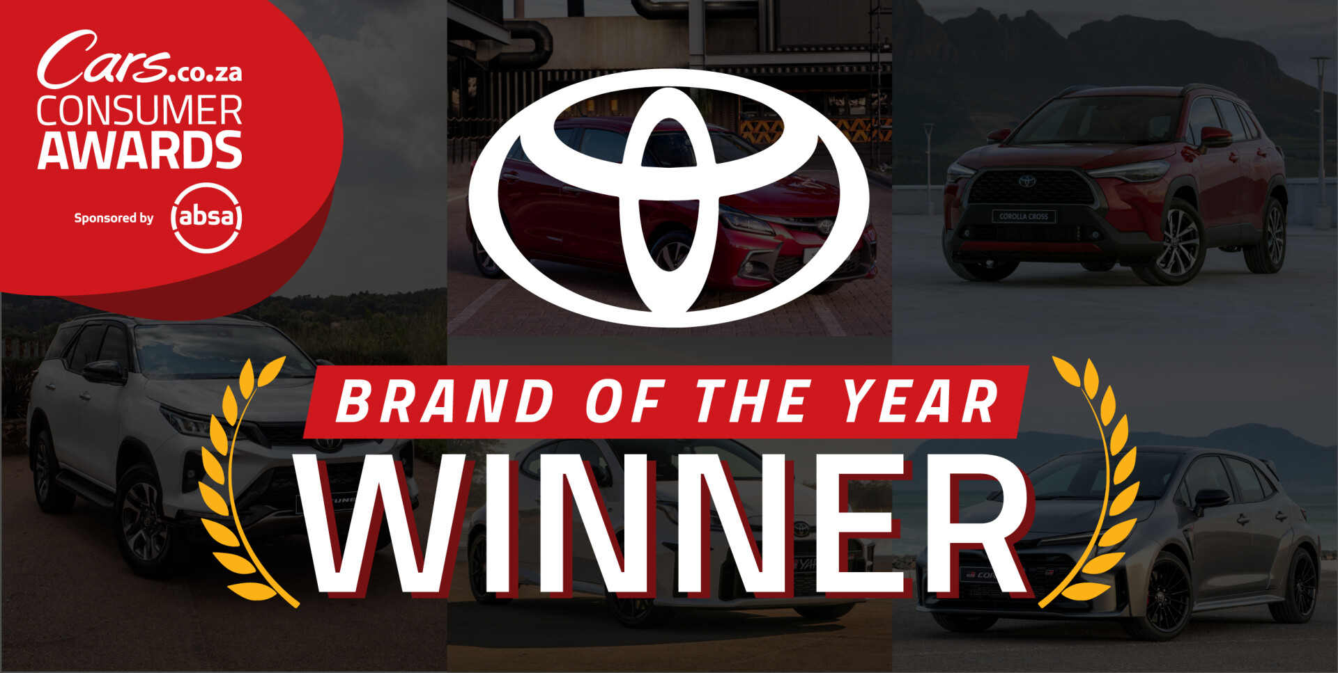 Winners of the 2023/24 Cars.co.za Consumer Awards, sponsored by Absa