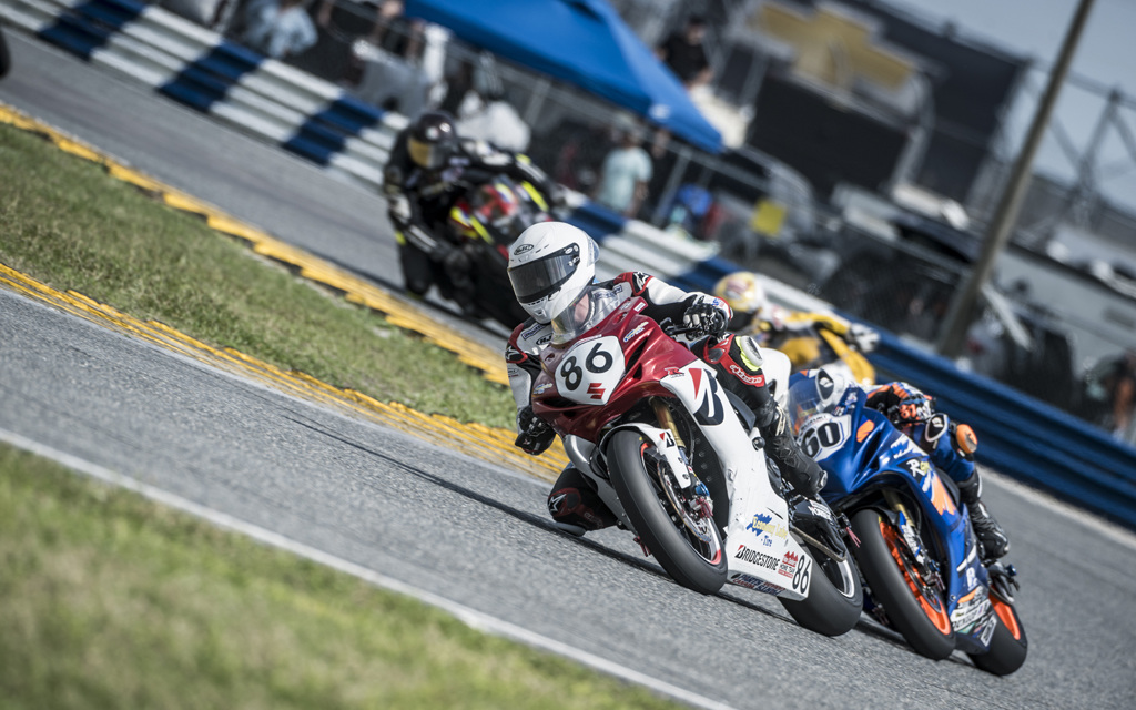 Karel Hanika, Marvin Fritz and Ben Young finish top 10 at the 2024 Daytona 200 on Bridgestone motorcycle tyres