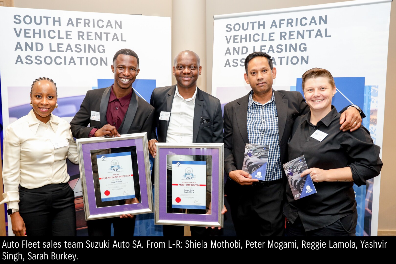 Suzuki Auto South Africa shines bright at SAVRALA MOTY Awards 