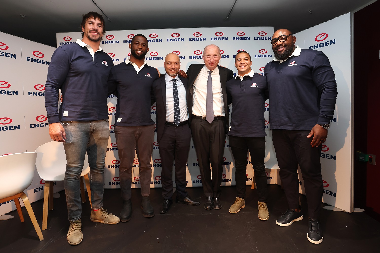 Rugby icons join hands with Engen