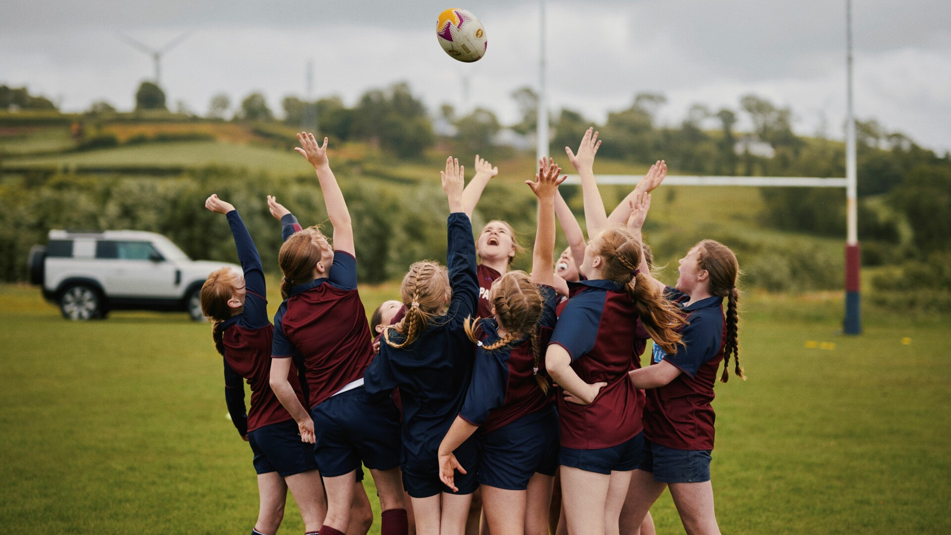 Defender kicks off support for Women’s Rugby World Cup England 2025 by celebrating the first female player to score a try