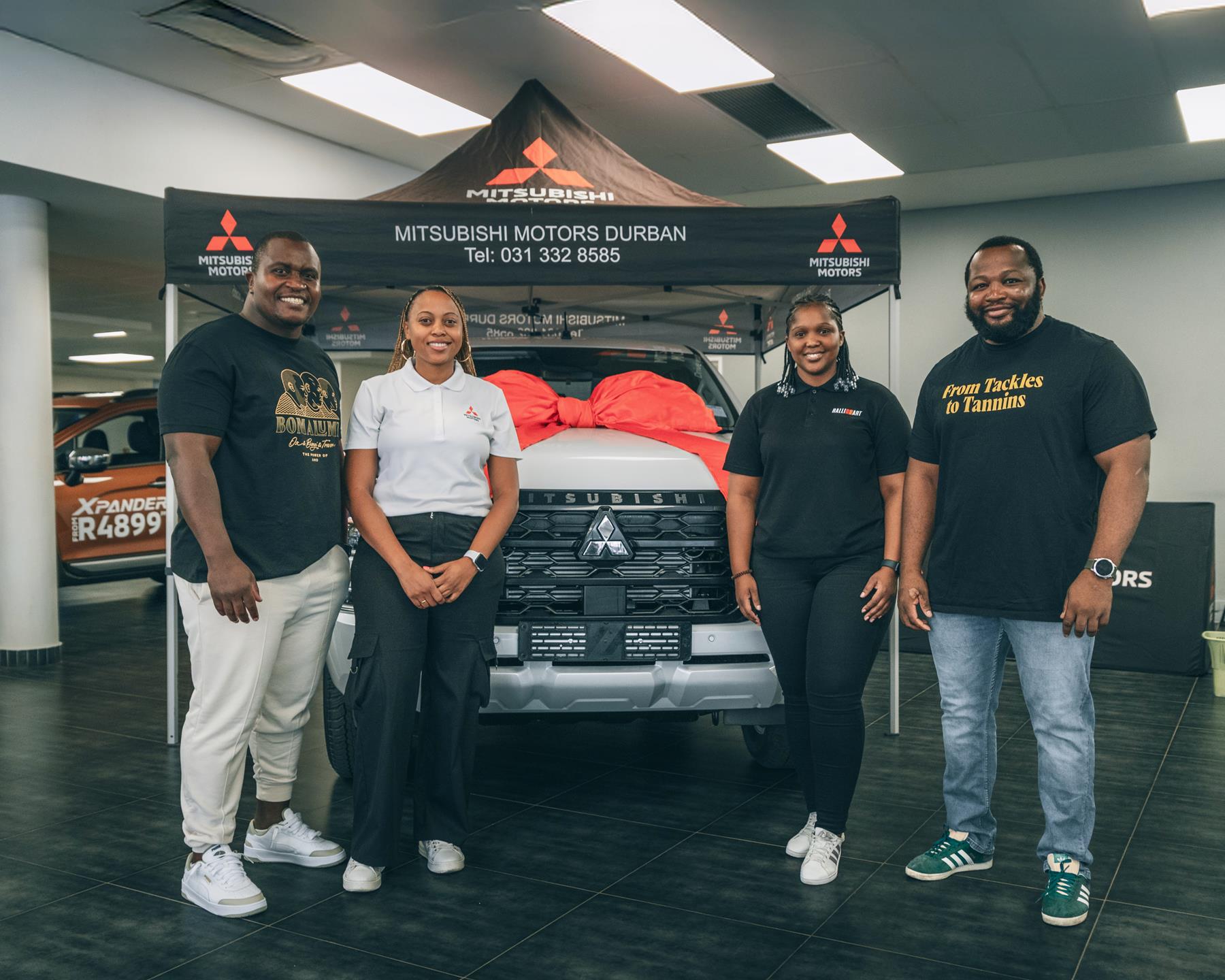 Nché and Nyakane hit the road in the Next-Gen Mitsubishi Triton