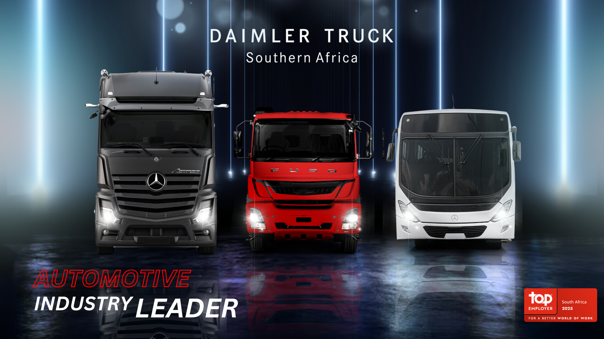 Daimler Truck Southern Africa achieves a hat trick of success with the achievement of Top Employers Automotive Industry Leader for the third consecutive year
