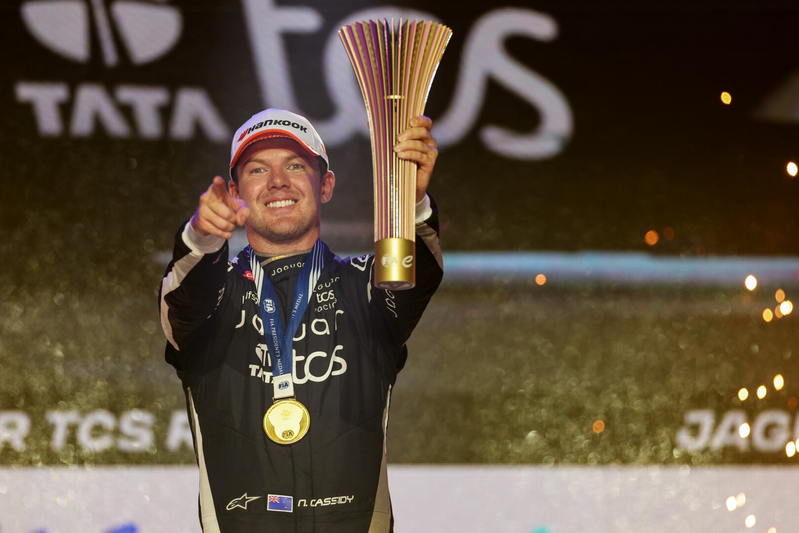 Jaguar TCS Racing secures second place in the Drivers’, Teams’ and Manufacturers’ FIA ABB Formula E World Championships following a dominant win from Nick Cassidy 