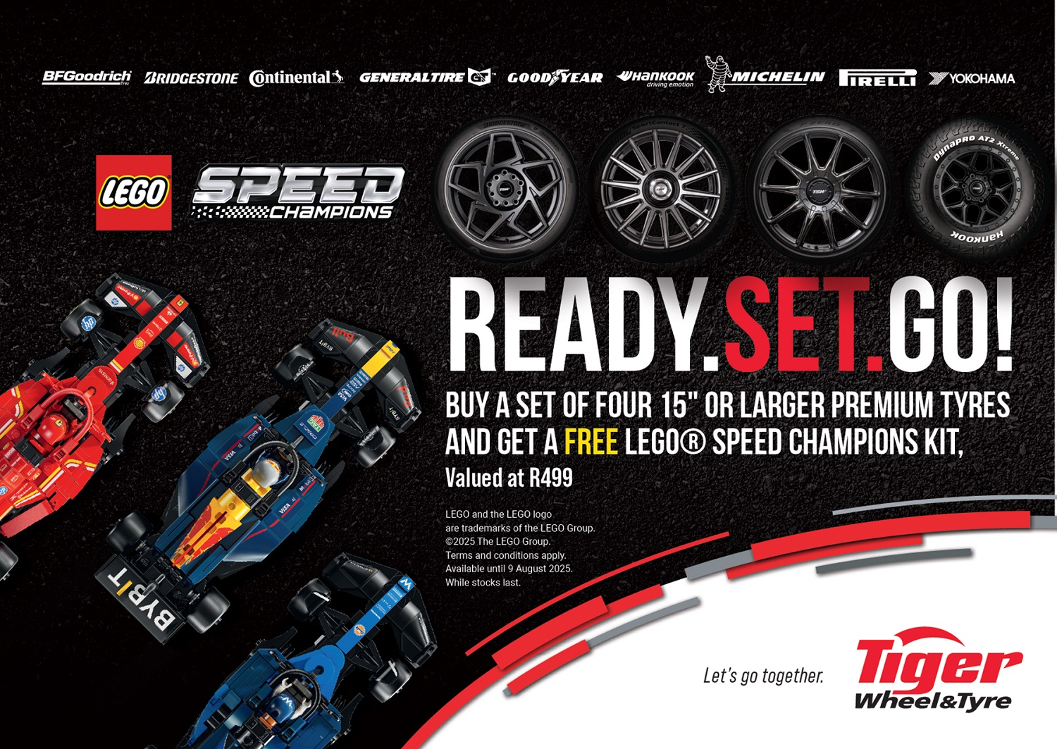 Start your winter road trip in pole position with Tiger Wheel & Tyre’s limited-edition LEGO® giveaway