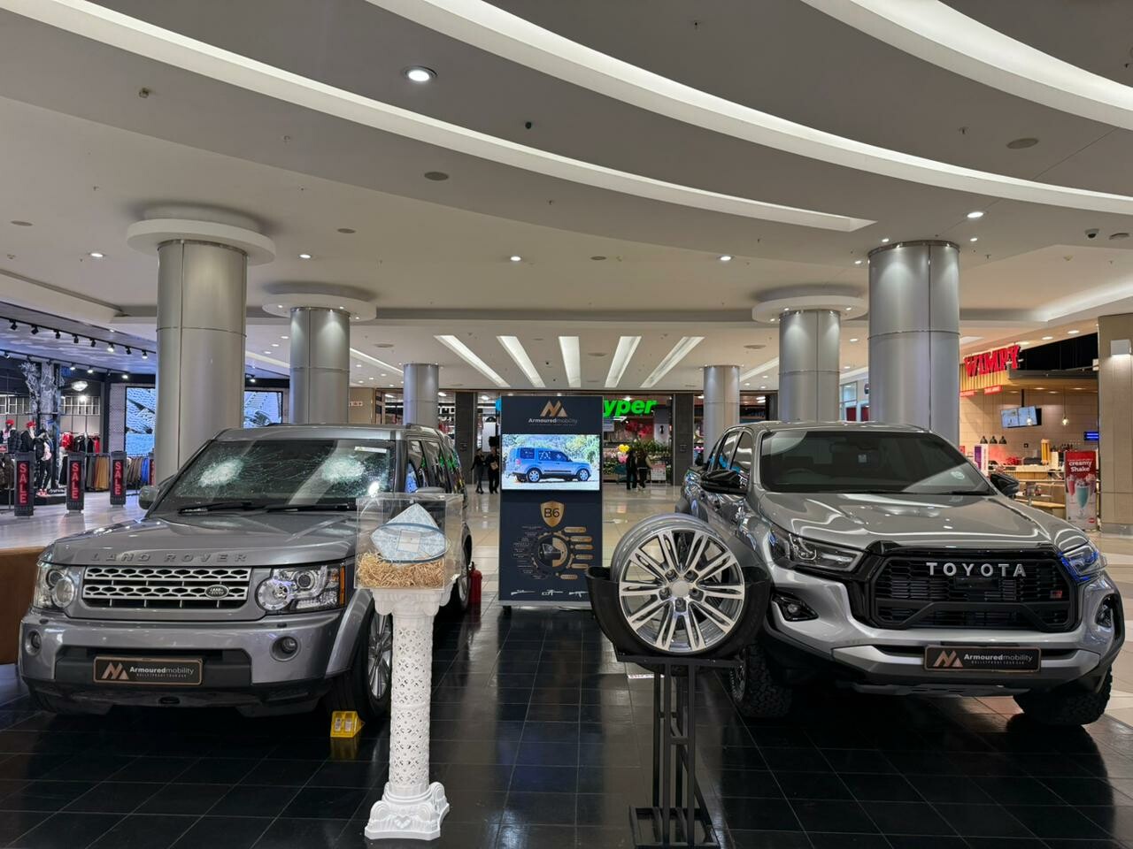 Armoured Mobility showcases bulletproof excellence at Sandton City 