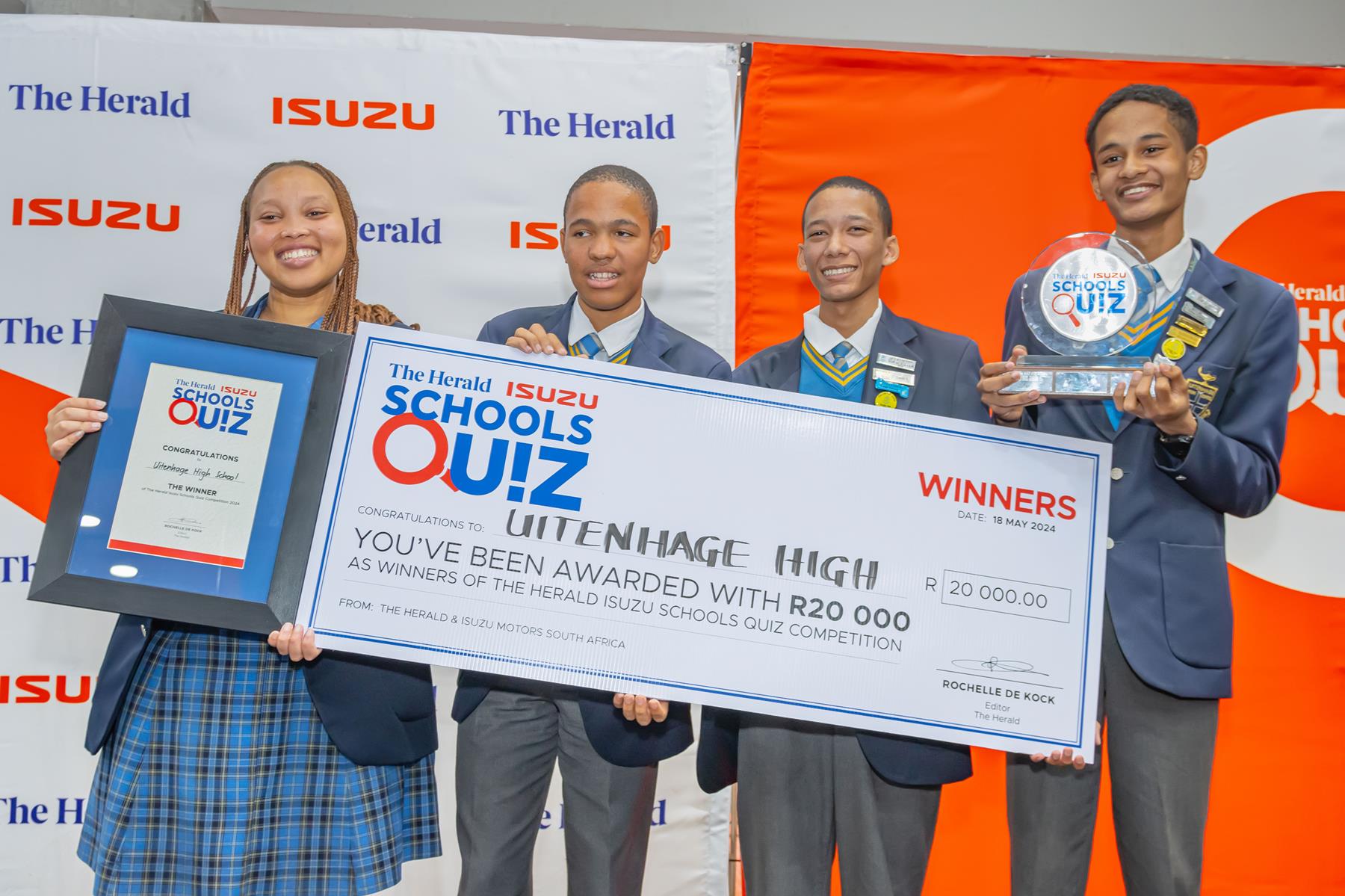 ISUZU continues to invest in education through The Herald ISUZU School's Quiz partnership