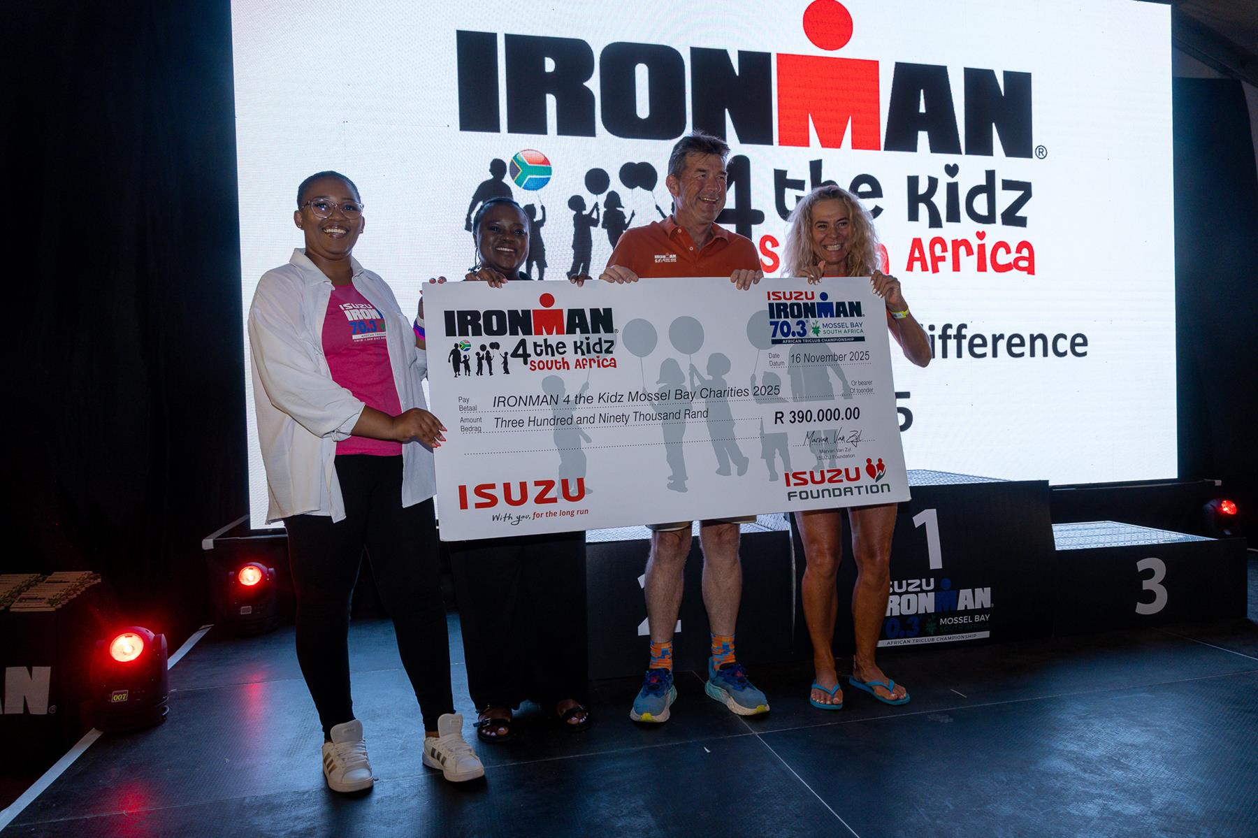 ISUZU Foundation raises R 390 000 for IRONMAN4TheKidz Charity Trust