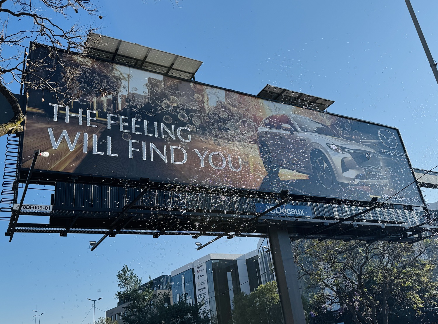 Mazda Brings the Feeling Will Find You with South Africa’s First-Ever Bubble Billboard 
