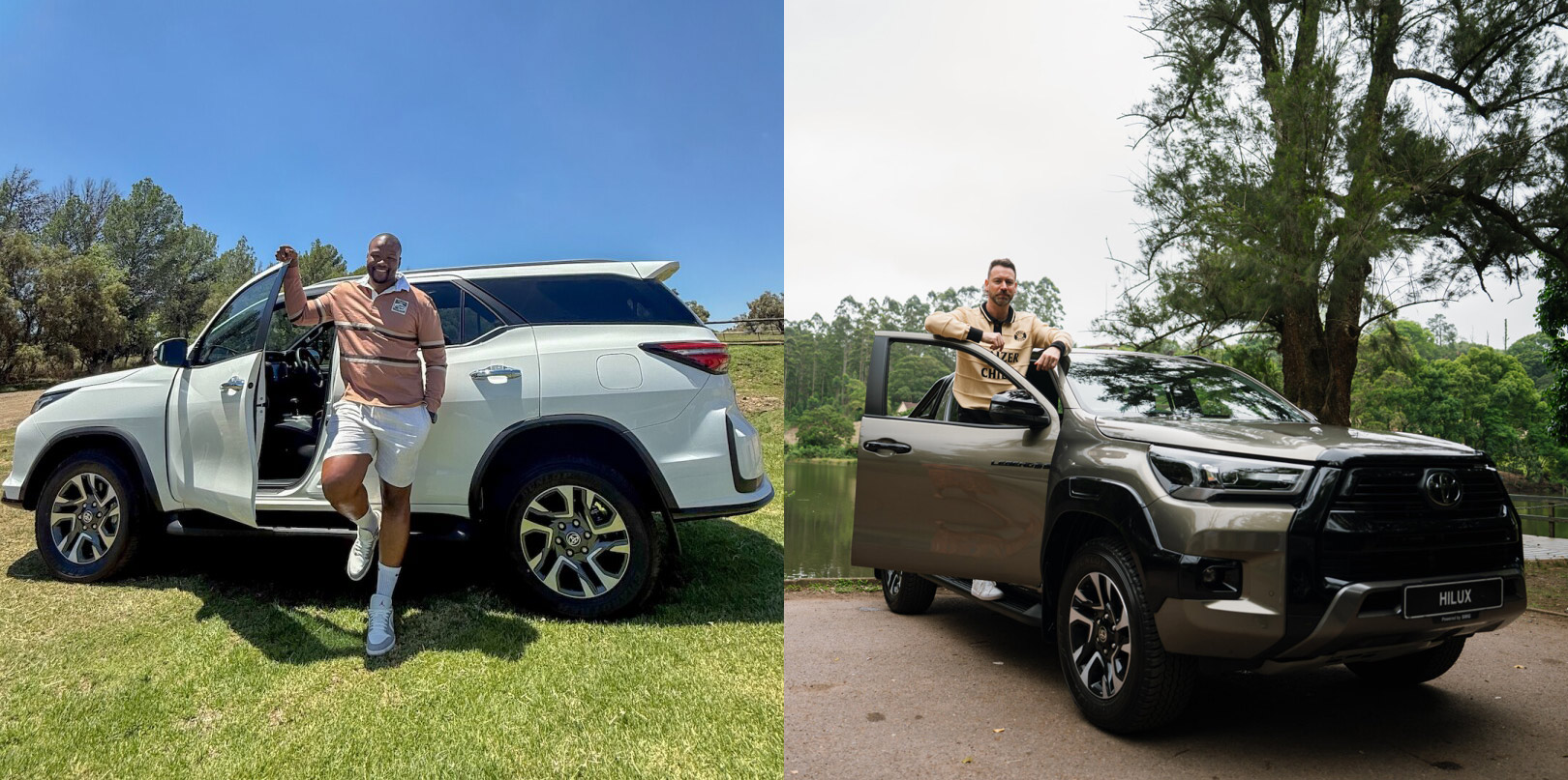 Toyota South Africa Motors welcome Oupa Mohoje and Rory Petzer as new Brand Ambassadors 
