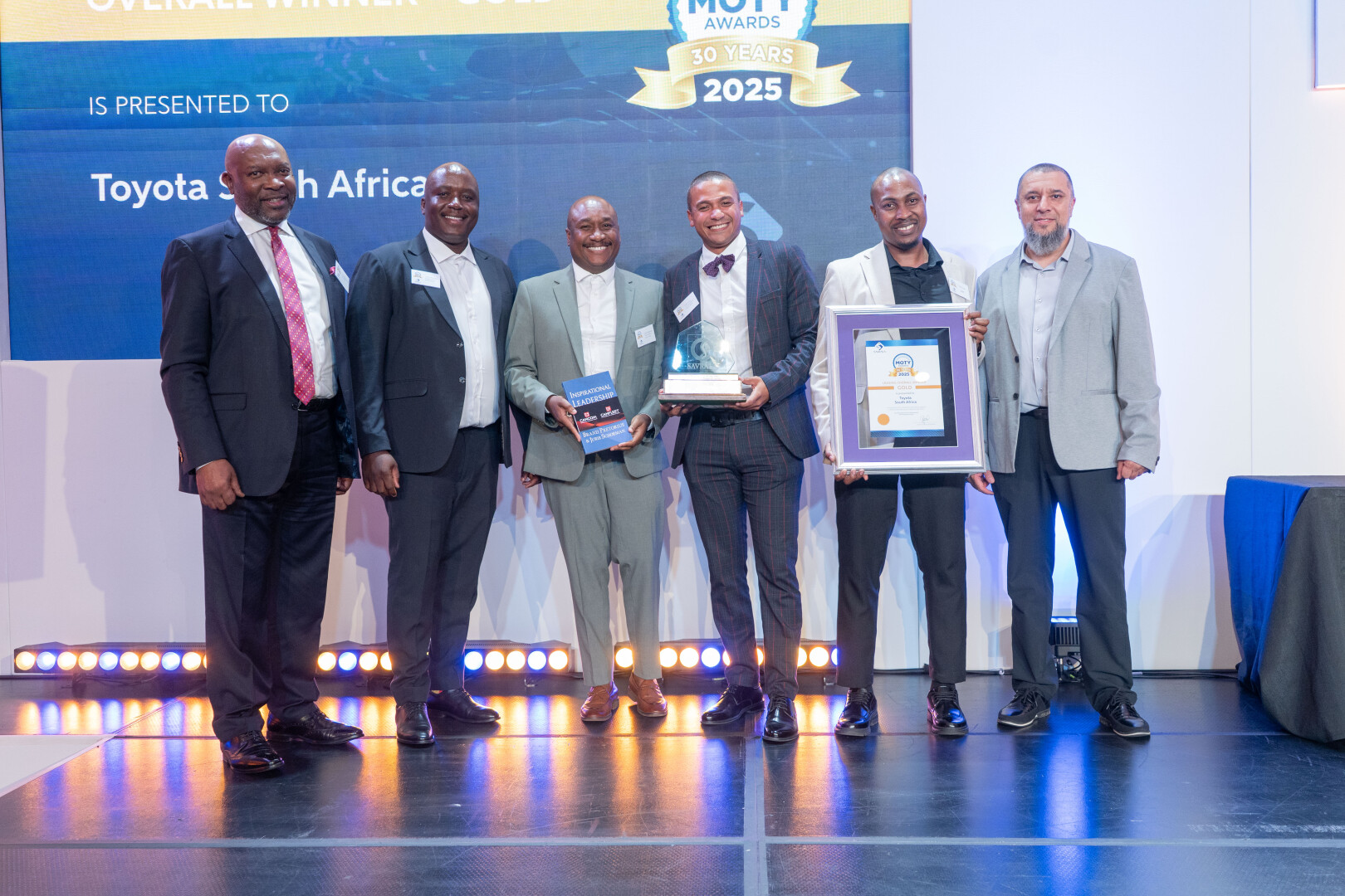 Toyota South Africa Motors recognised at the 2025 SAVRALA MOTY Awards 
