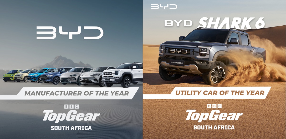 BYD South Africa Triumphs at the Top Gear South Africa Magazine Awards 2025 