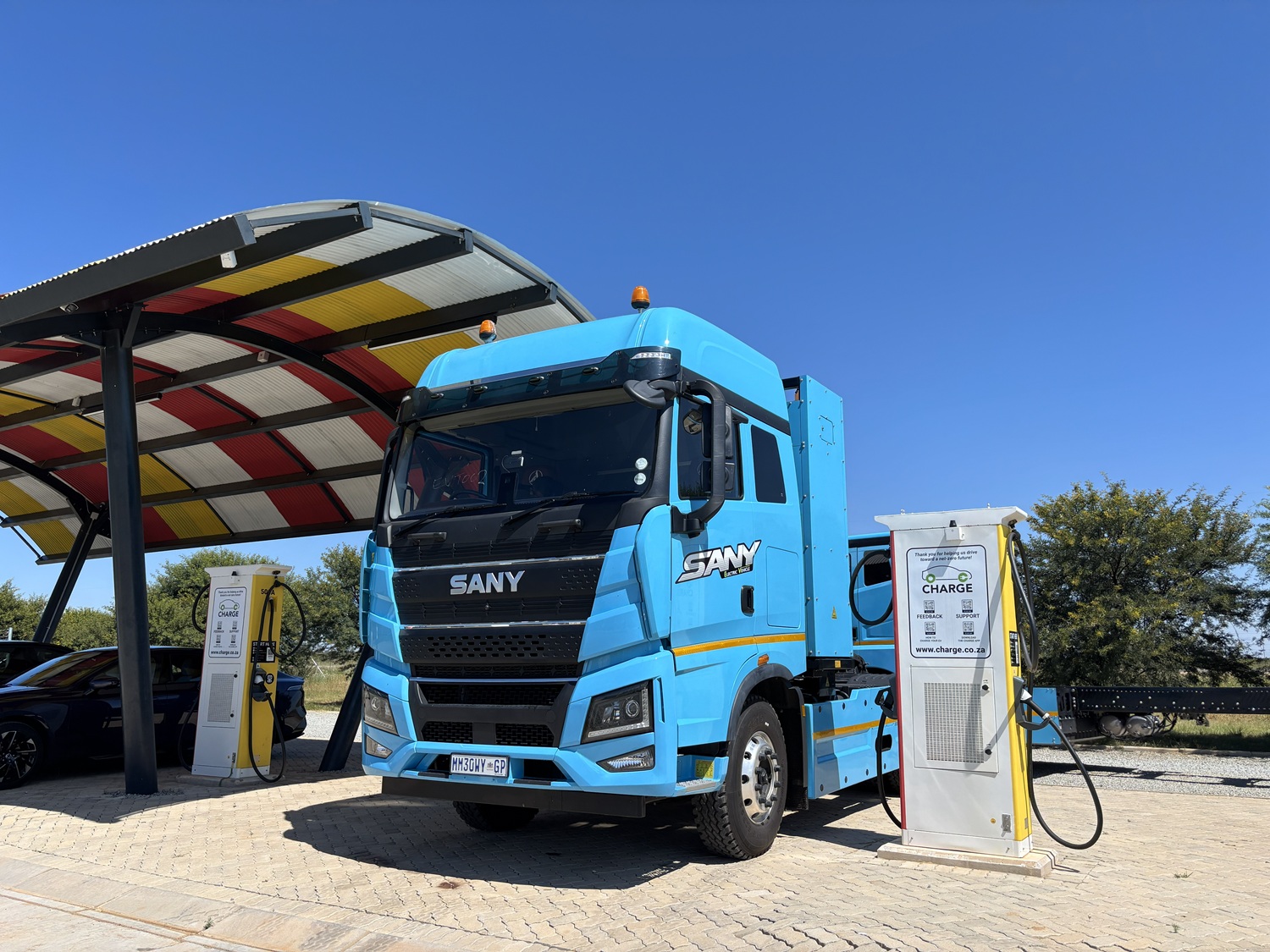Charge showcases charging of electric trucks through renewable energy one year after launch