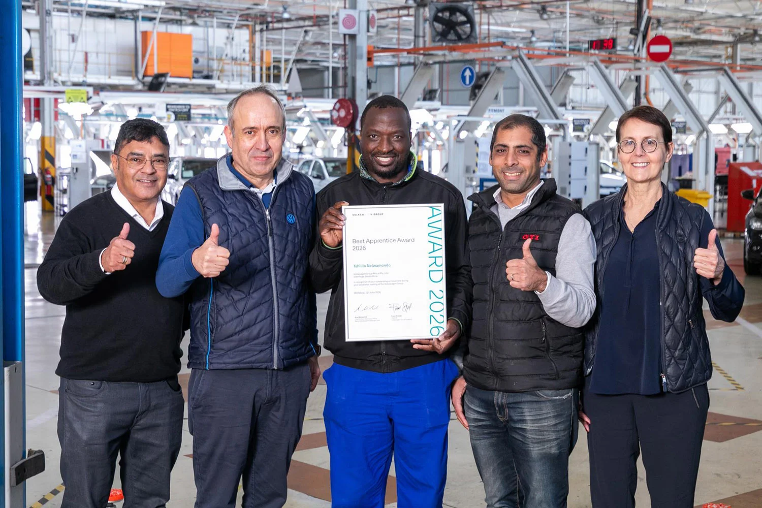 Volkswagen Group Africa honours its Best Apprentice for 2026