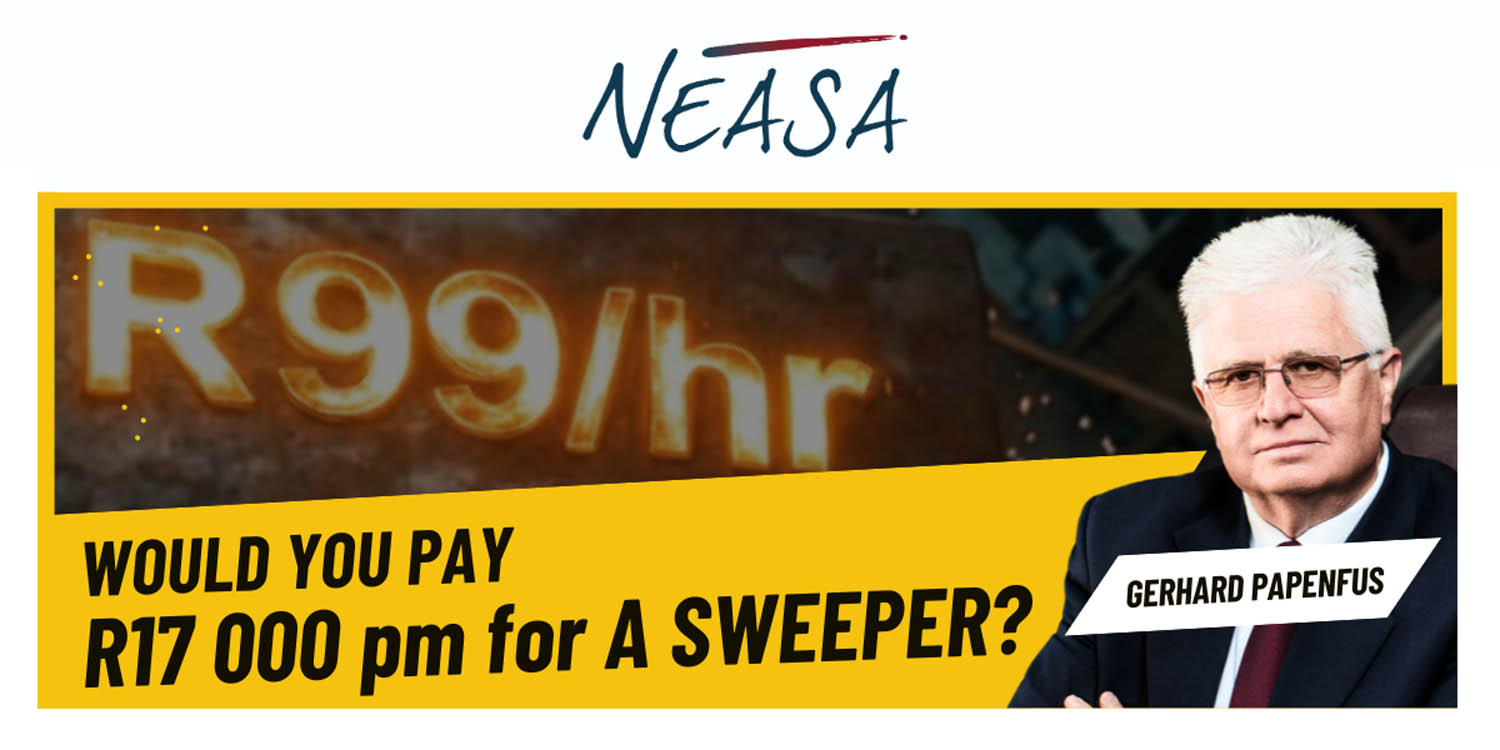 Would you pay R17 000 pm for a sweeper?