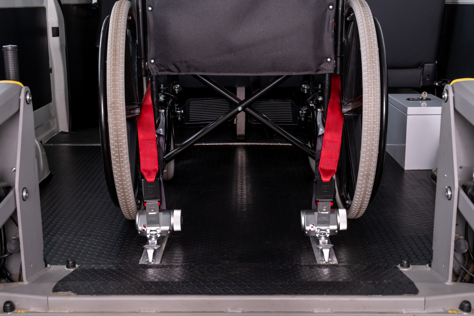 The Hiace PWD comes fully equipped with an automated rear ramp, making wheelchair access simple and seamless. The Hiace PWD comes fully equipped with an automated rear ramp, making wheelchair access simple and seamless.