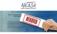 Employment Equity: EE Plan Draft Code Rejected