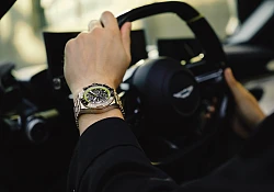 A bespoke Breitling Super Chronomat designed exclusively for Aston Martin Valhalla owners