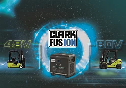 Clark presents new Fusion lithium-ion battery technology at LogiMAT 2026